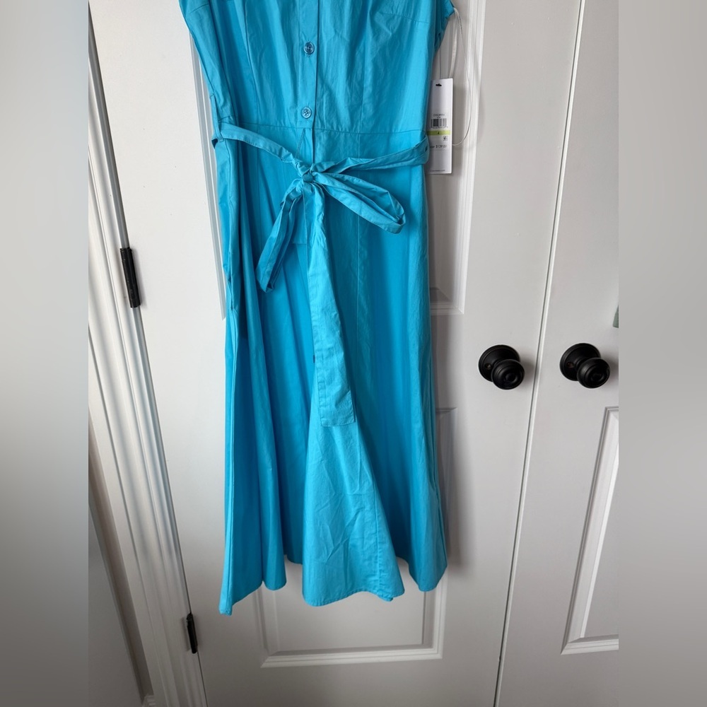 Calvin Klein Turquoise shirt Dress NWT - Picture 3 of 7